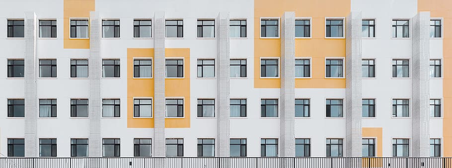 white painted building, built structure, building exterior, architecture HD wallpaper