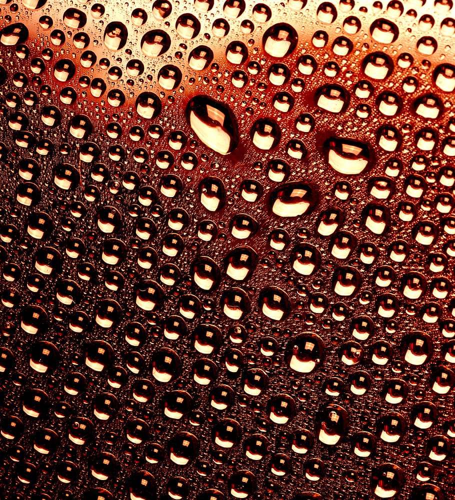 water, drop, background, droplet, splash, rain, abstract, blue, HD wallpaper