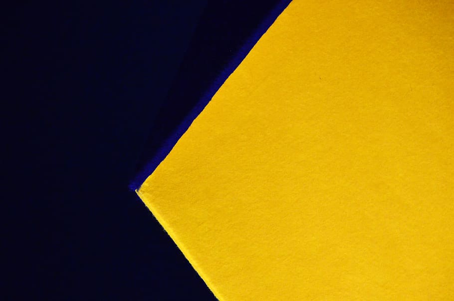 triangle, graphique, lignes, jaune, bleu, copy space, yellow, HD wallpaper