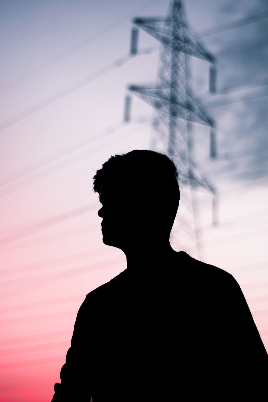 silhouette photography of man, human, person, cable, iphone background iphone wallpapers hd wallpaper iphone x wallpaper iphone xs wallpaper ios wallpaper nature nature wallpaper, HD wallpaper