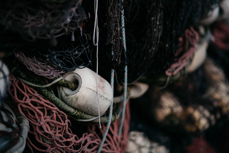 rope, net, tissue roll, tie, close-up, focus on foreground HD wallpaper