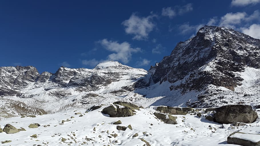 Snowy Mountain, cold, landscape, mountain peak, nature, scenic HD wallpaper