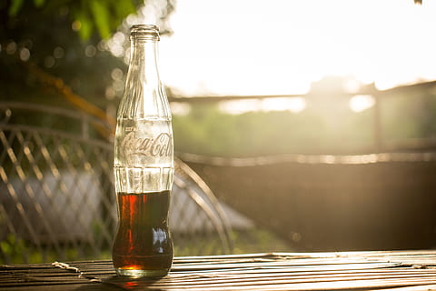 Refreshing Coca Cola, beverage, bottle, coke, outdoor, soda, sun HD wallpaper
