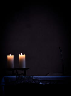 candle, fire, electronics, pc, computer, flame, lighting, silhouette HD wallpaper
