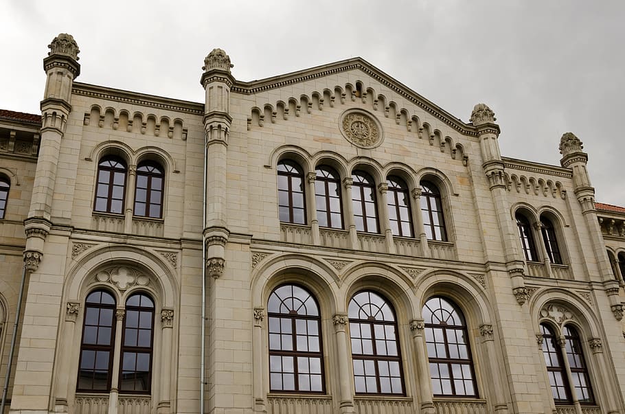 hanover, facade, window, lower saxony, architecture, built structure HD wallpaper