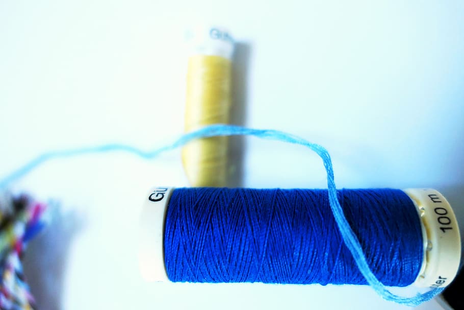 yarn, thread, sew, craft, bobbin, hand labor, nähutensilien HD wallpaper