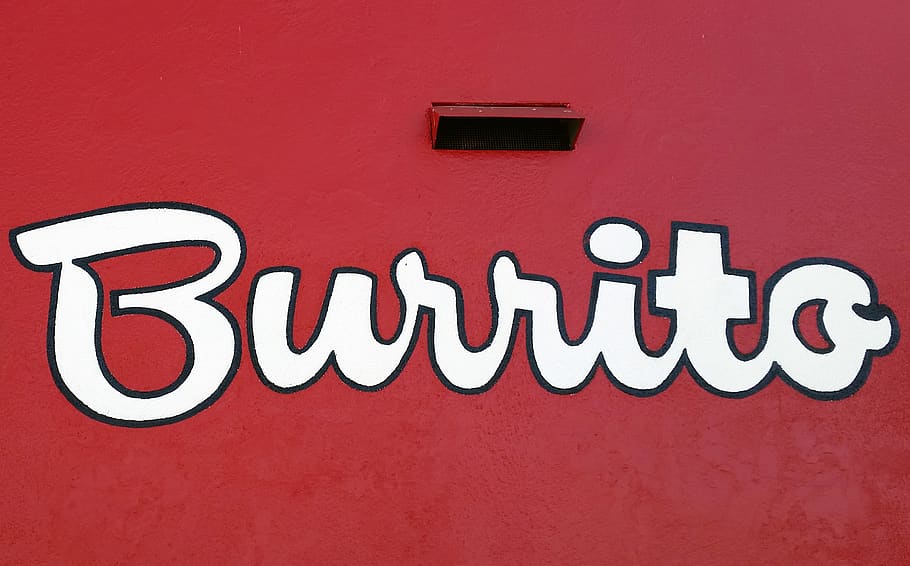 burrito text, red, communication, vibrant color, no people, red background HD wallpaper