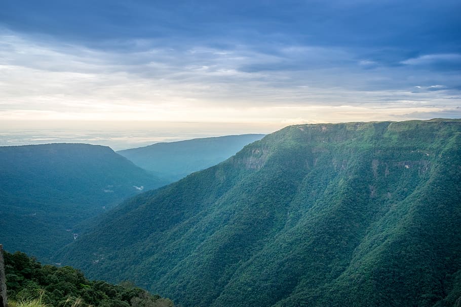 Green Mountain Peak, altitude, clouds, daylight, environment HD wallpaper