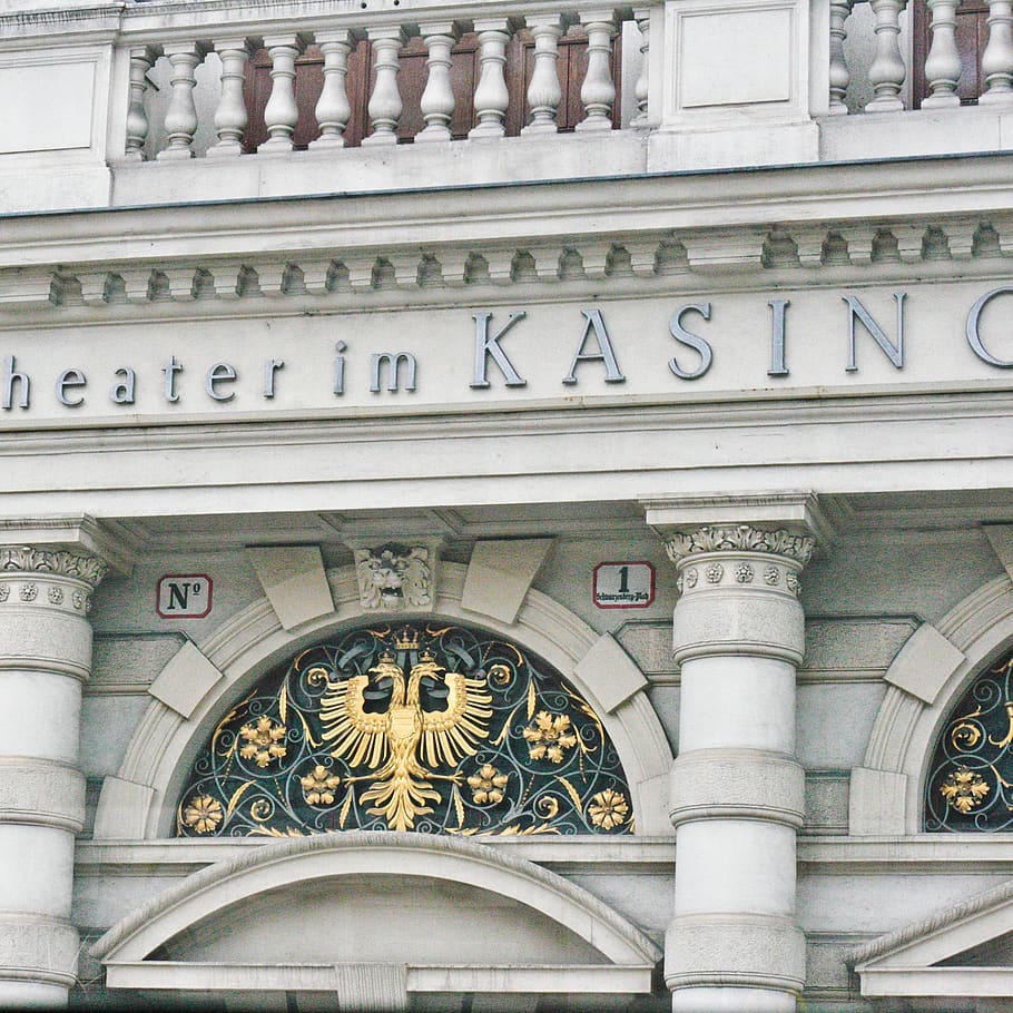 vienna, austria, eagle, building, 1, theater, ironwork, lion HD wallpaper