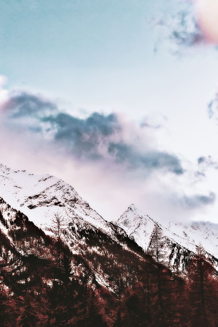 mountain covered snow, sky, cloud - sky, scenics - nature, beauty in nature HD wallpaper