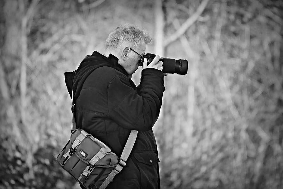 photographer, man, camera, shooting, focus, lens, equipment HD wallpaper
