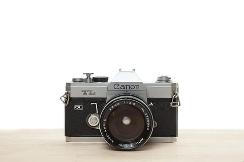 camera, old, vintage, 35mm, canon, tl, ql, film, slr, 28mm HD wallpaper