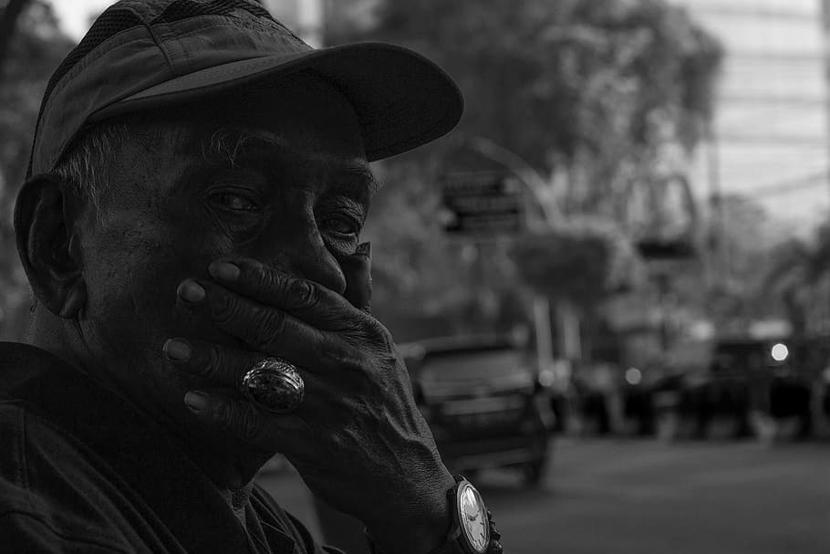 indonesia, jalan basuki rahmat, senior adult, one person, senior men HD wallpaper