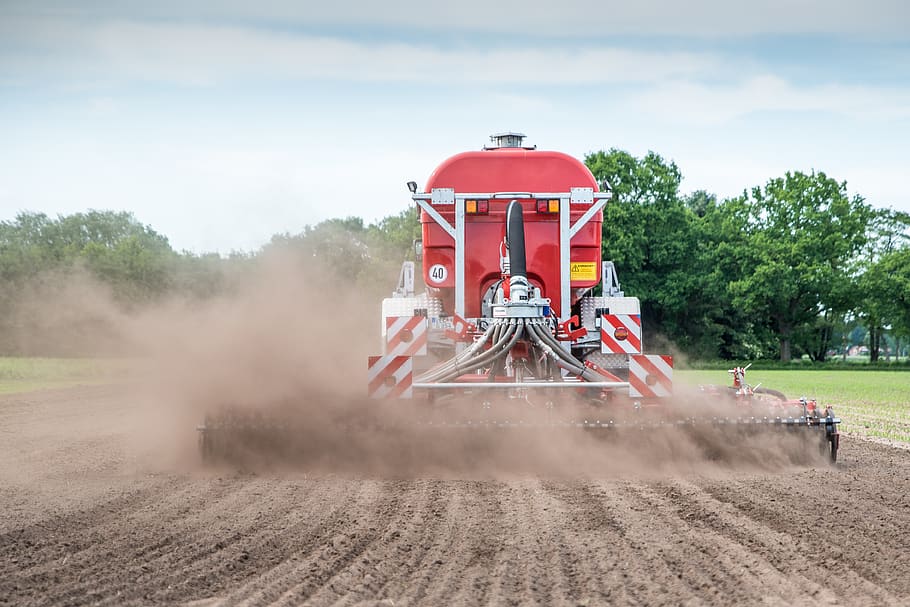 gülle, fertilization, spreading, corn, güllefaß, corn fertilization HD wallpaper