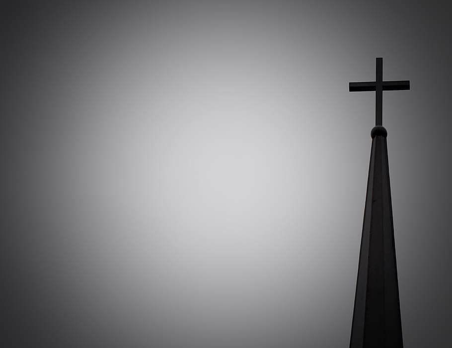 church, cross, religion, copy space, belief, spirituality, architecture HD wallpaper
