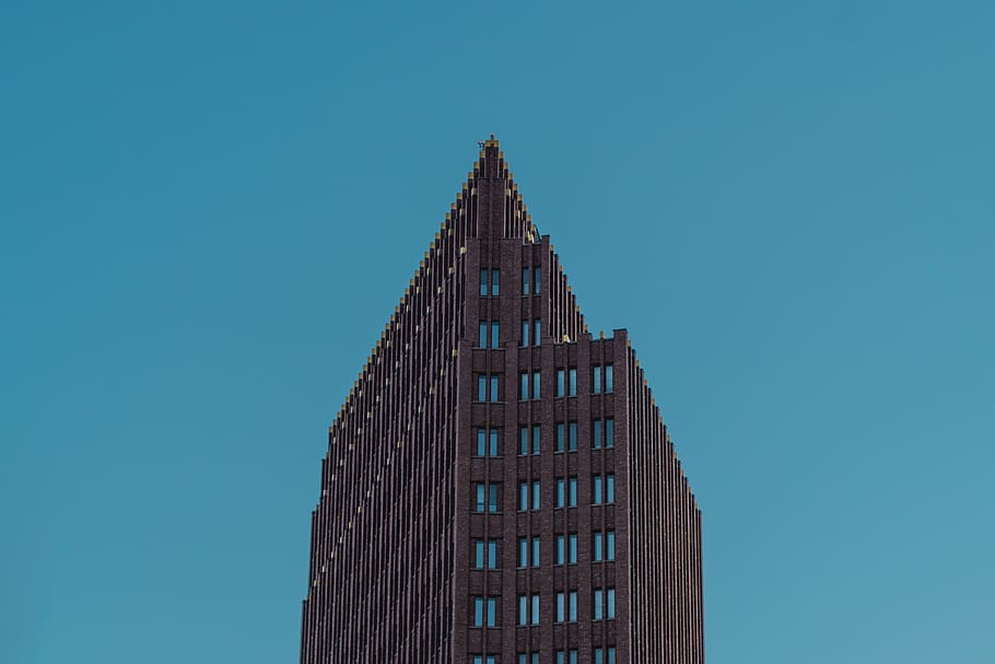 brown high-rise building, sky, architecture, building exterior HD wallpaper
