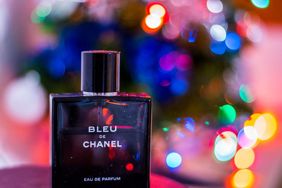 france, montpellier, noel, christmas, chanel, bleu, perfume, HD wallpaper