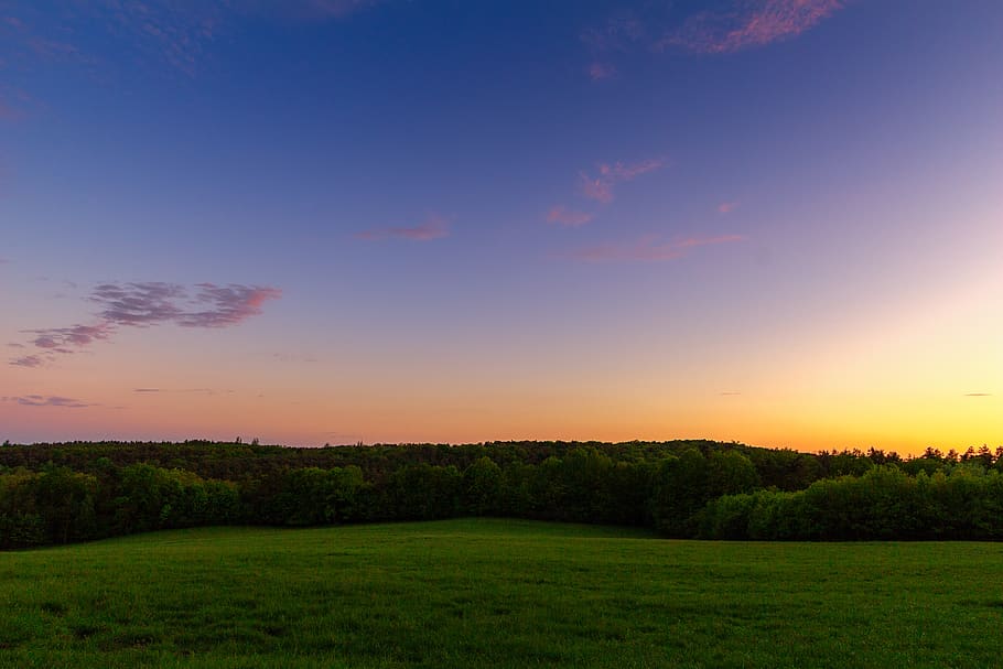 wallpaper, view, landscape, sunset, west, sky, night, colors HD wallpaper