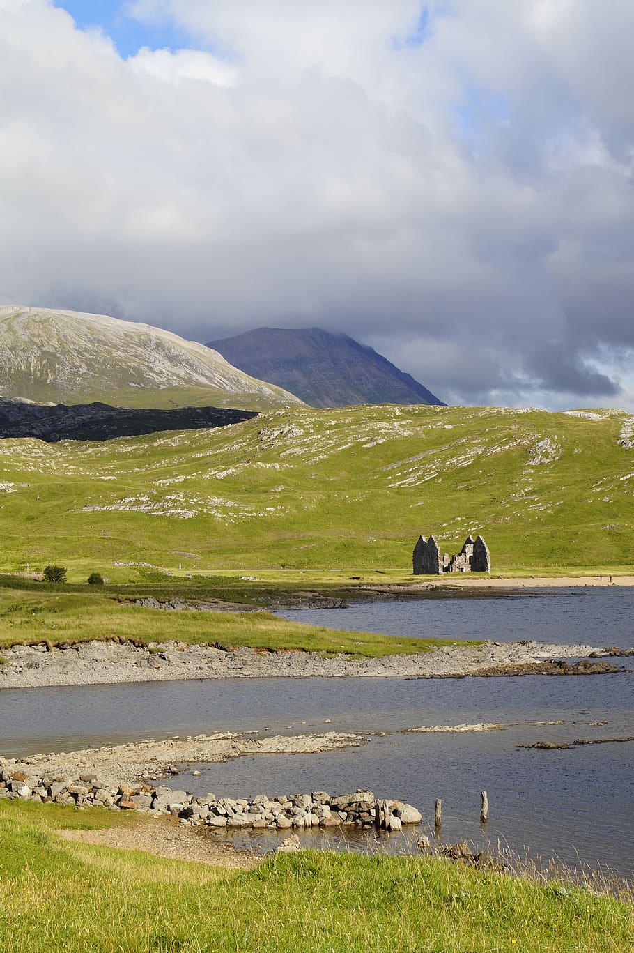 scotland, highlands and islands, hole, landscape, nature, water, HD wallpaper