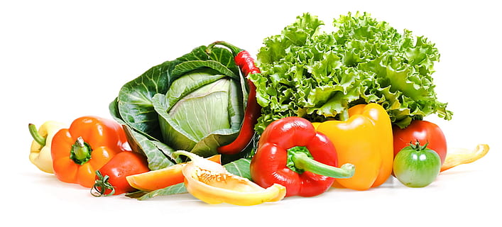 vegetables, cabbage, healthy, market, isolated, heap, vegetarian HD wallpaper