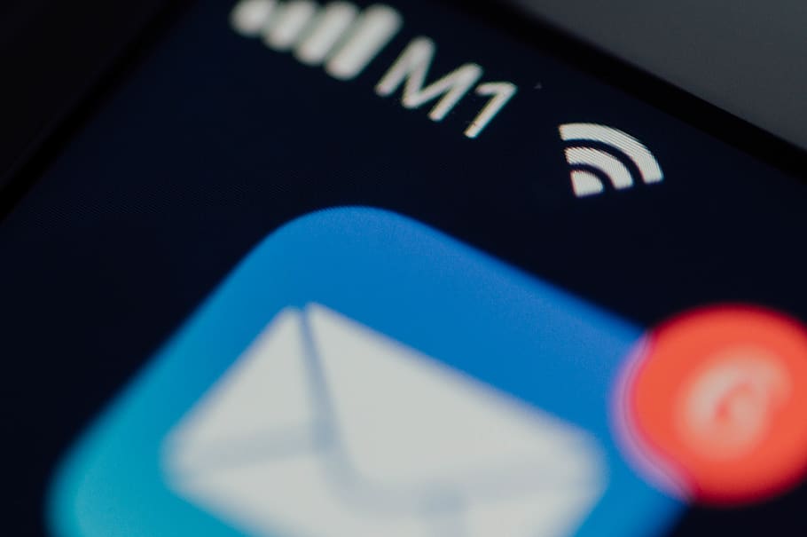 mail with 6 notifications, close-up, no people, technology, arts culture and entertainment, HD wallpaper
