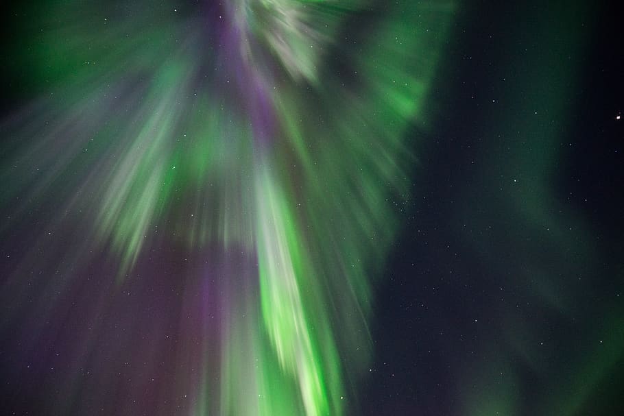 Aurora lights phenomenon, night, green color, space, star - space HD wallpaper