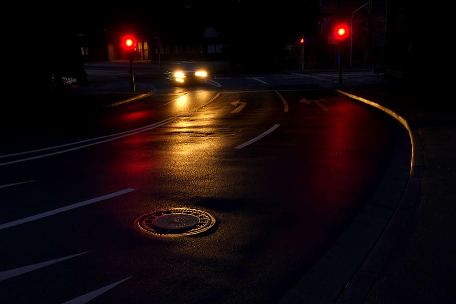 Timelapse Photo of Car Driving on Road, action, asphalt, blur HD wallpaper