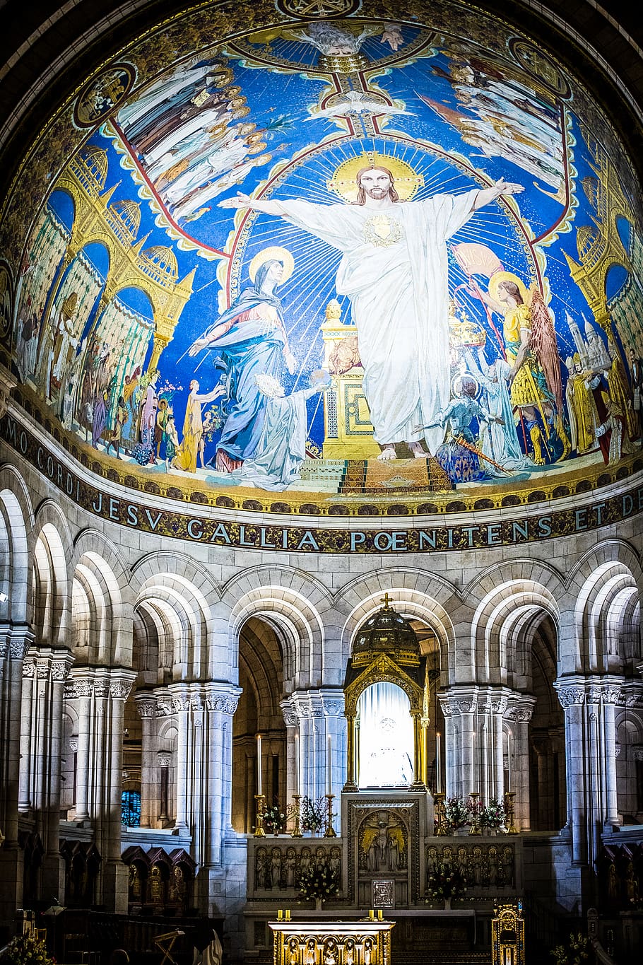 Jesv Calla, architecture, building, church, altar, sacre coeur HD wallpaper