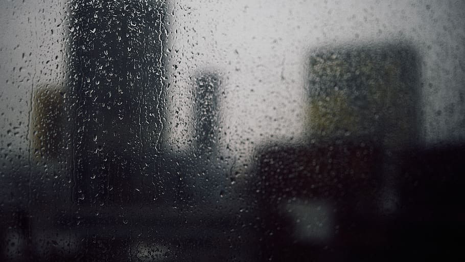 rain, cityscape, window, architecture, weather, wet, drop, glass - material HD wallpaper