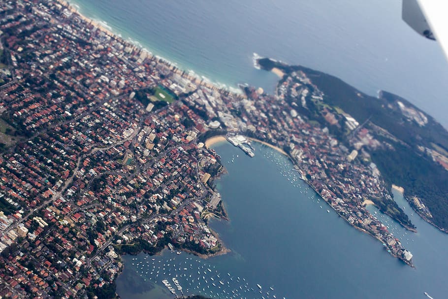 australia, manly, ocean, harbour, harbor, cityscape, travel, HD wallpaper