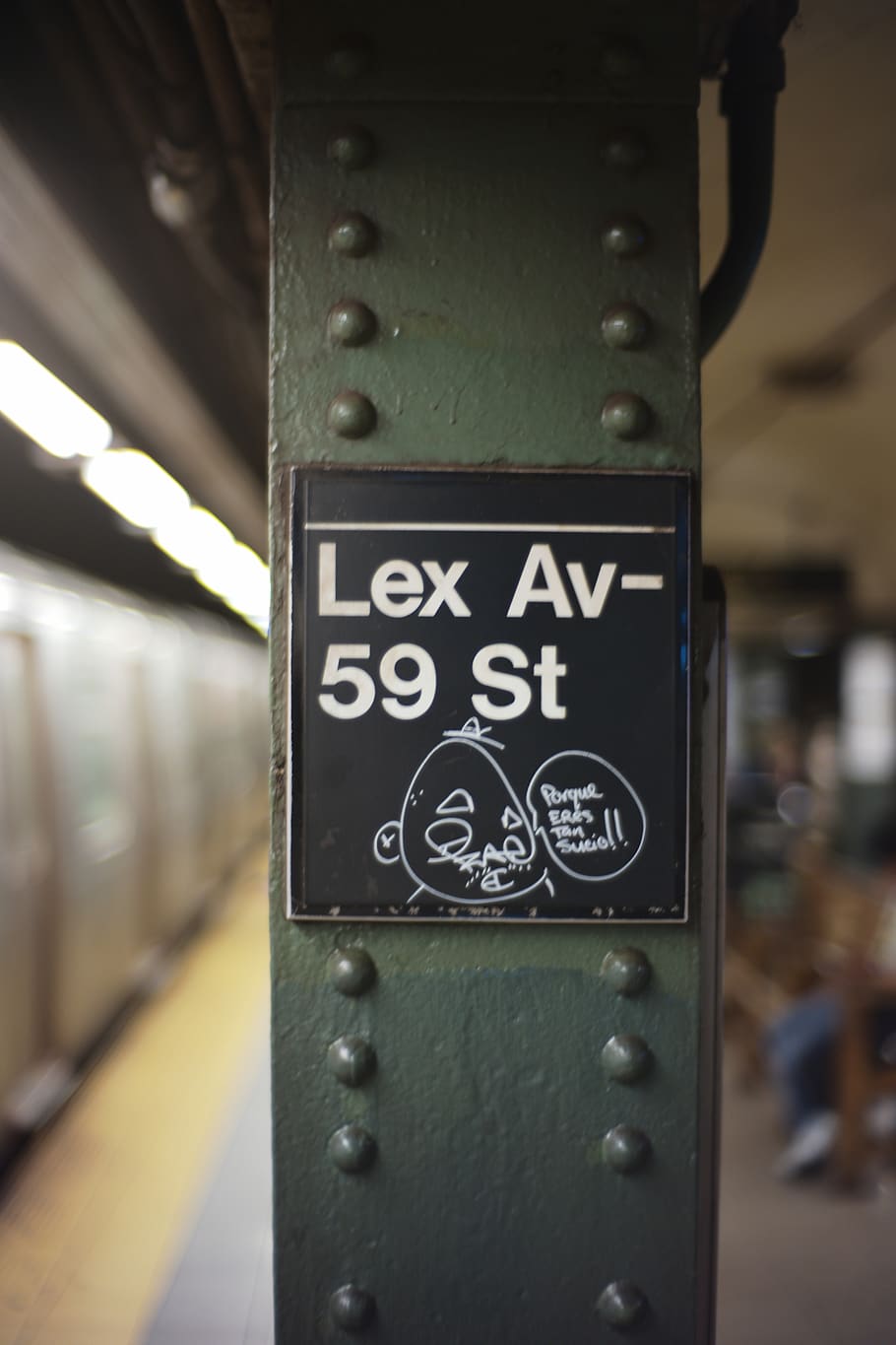 new york, united states, lexington avenue, subway, nyc, sign, HD wallpaper