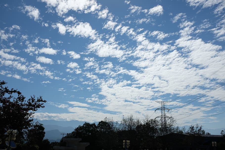 nature, outdoors, cable, power lines, electric transmission tower HD wallpaper