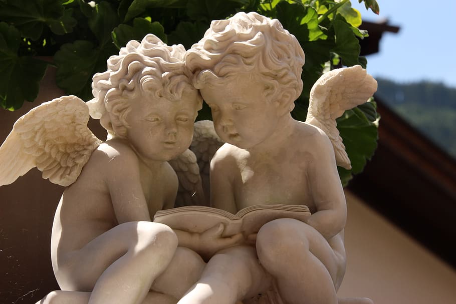 angel, fig, figure, object, sculpture, statue, representation HD wallpaper