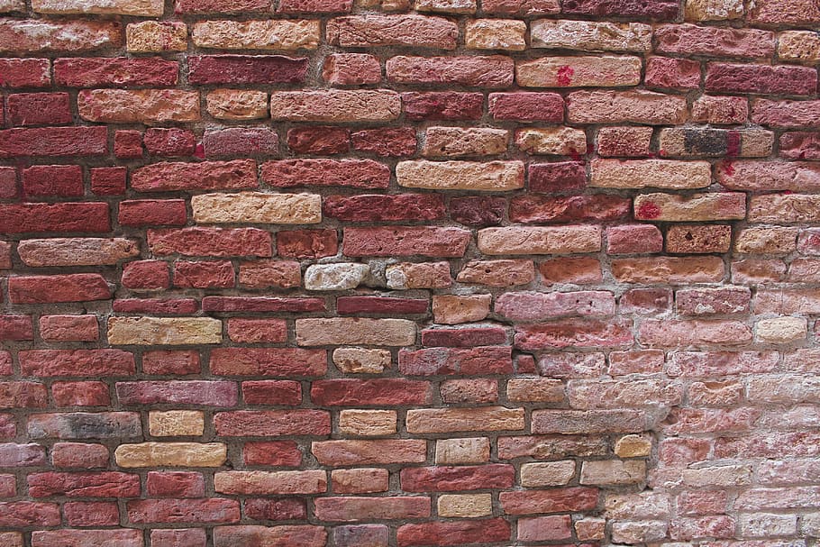 brick, wall, cement, stone, dirty, building, brick wall, red wall HD wallpaper
