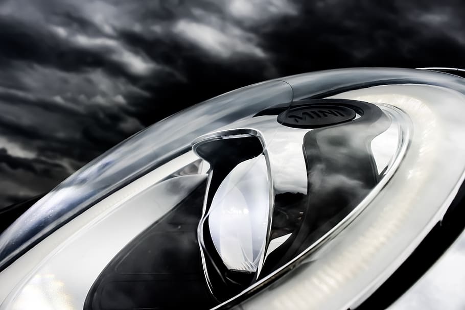 mini, cooper, minicooper, vehicle, car, rainy, clouds, shoot HD wallpaper
