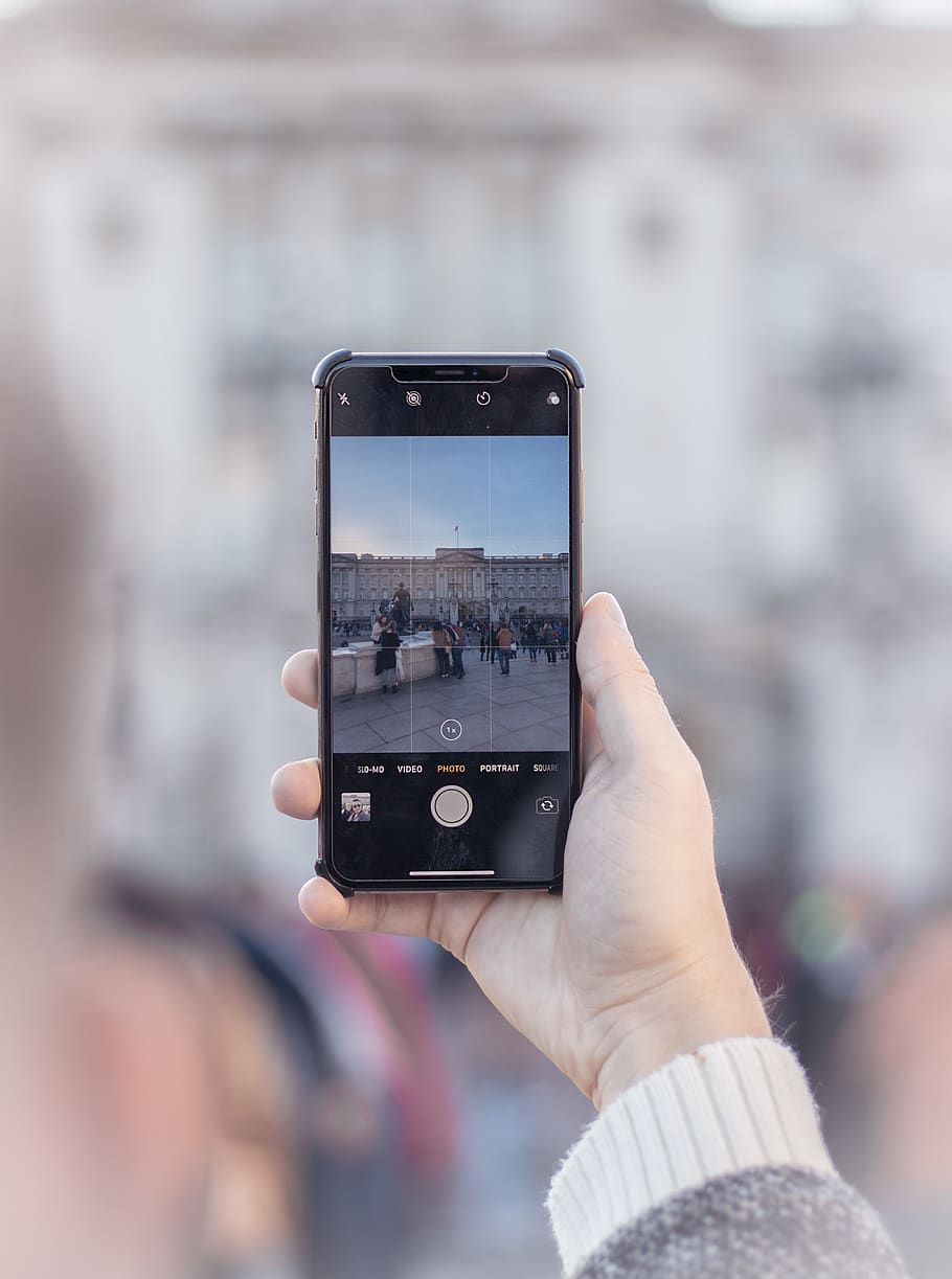 Person Taking Photo , apple, device, electronics, hand, iphone HD wallpaper