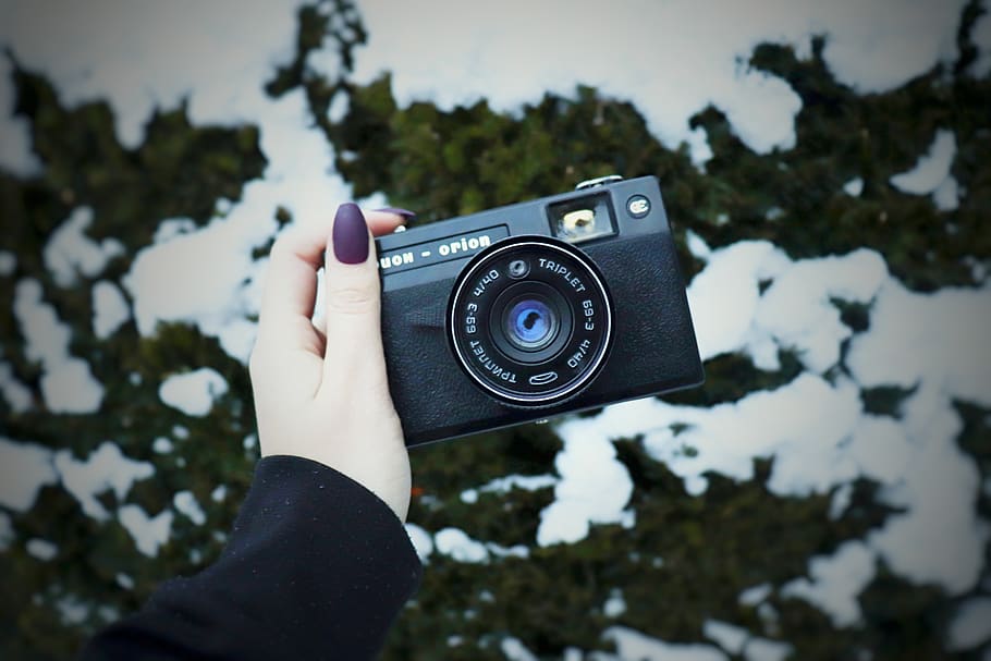 camera, hand, orion, lens, snow, jersey, one person, photography themes HD wallpaper