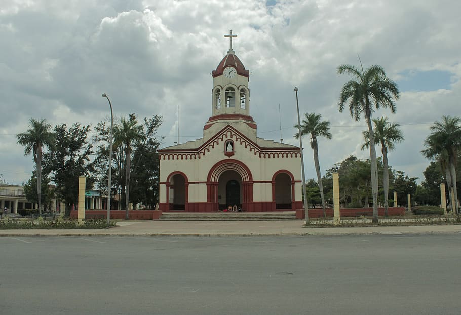 tower, architecture, building, cuba, church, camaguey, bell tower HD wallpaper