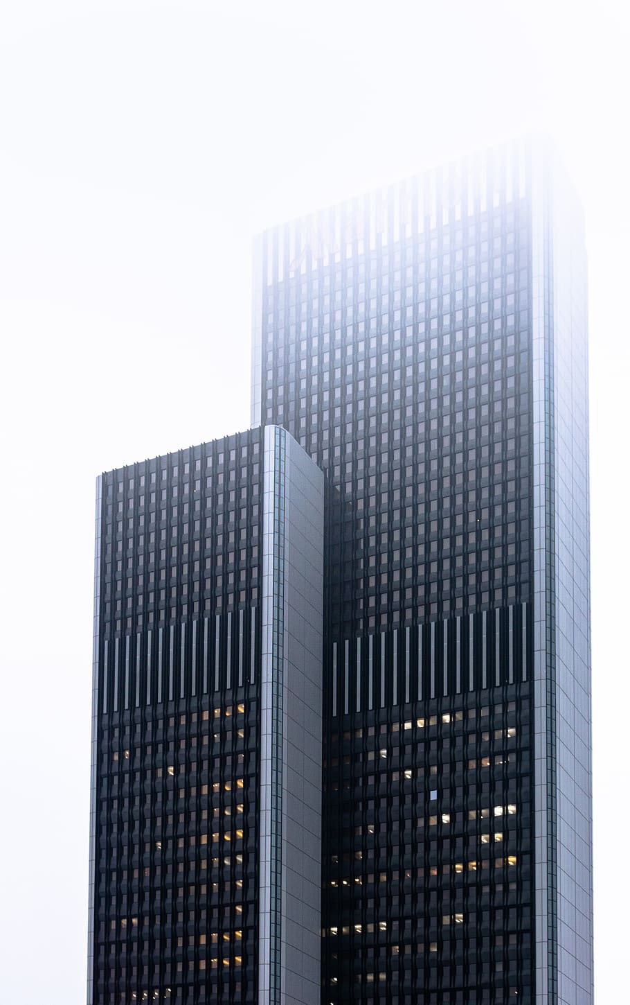 two high-rise buildings, modern, architecture, studio shot, building exterior HD wallpaper