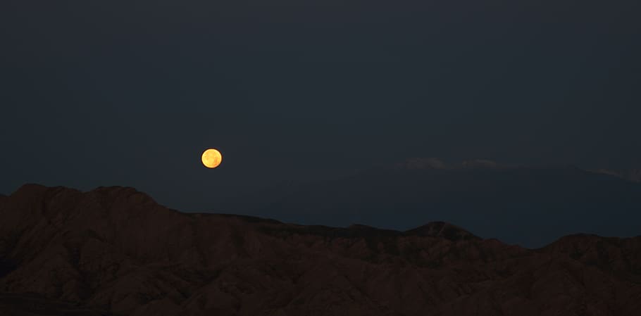 moon, sky, beauty in nature, scenics - nature, tranquil scene HD wallpaper