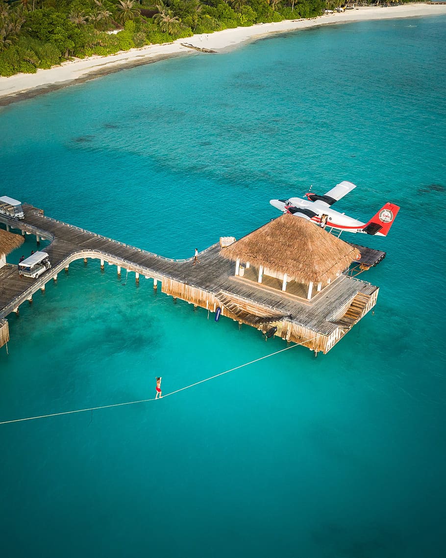 Private villa with helicopter