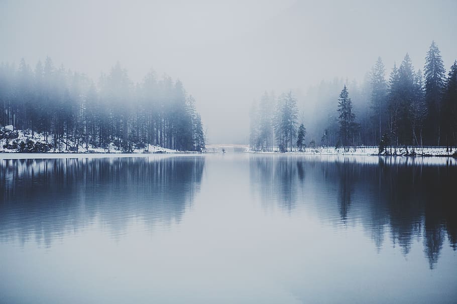 lake, river, water, reflection, outdoors, landscape, nature HD wallpaper
