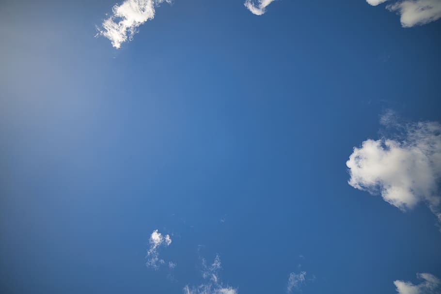 sky, cloudy sky, sunny, summer time, cloud - sky, blue, low angle view HD wallpaper