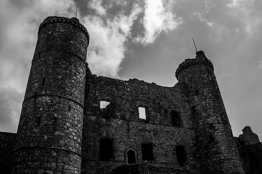 castle, dark, castles, stone, rock, middle age, midieval, history HD wallpaper