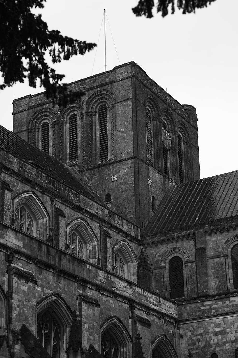 architecture, building, tower, steeple, spire, brick, cathedral HD wallpaper