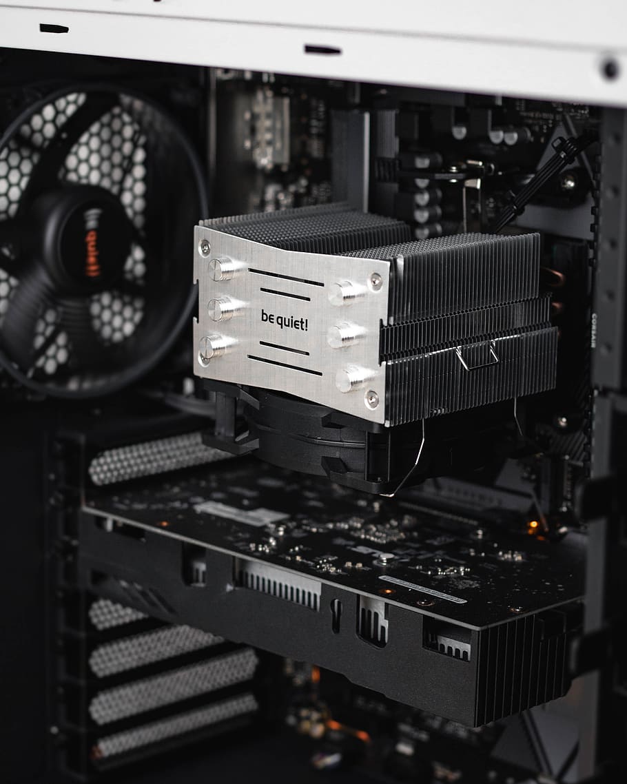 black and white computer tower, technology, indoors, arts culture and entertainment HD wallpaper