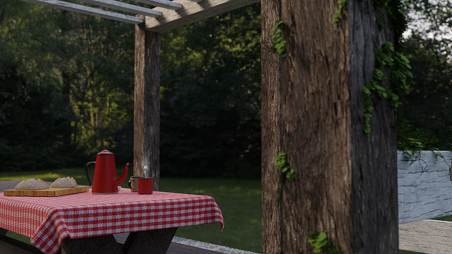 breakfast, red, food, kitchen, healthy, color, morning, wood HD wallpaper