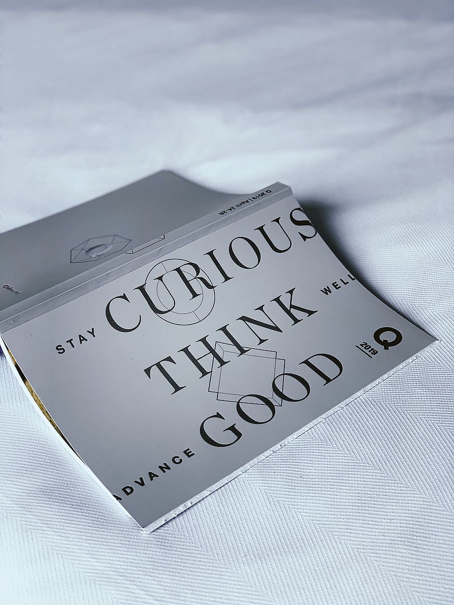 curious think good book, western script, text, communication HD wallpaper