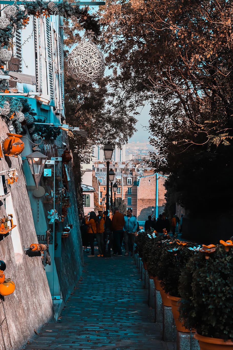 person, human, paris, path, montmartre, france, pedestrian HD wallpaper