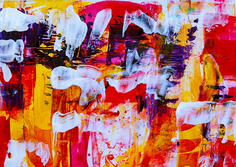 multicolored abstract painting, multi colored, full frame, backgrounds HD wallpaper